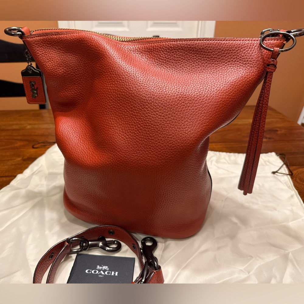 Coach Bag Duffle 20 Originals 1941 Archive Pebble Leather in Chili